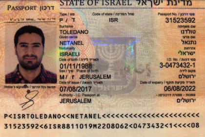 El iraní Sajjad Samiei Naserani usó el pasaporte falso con la identidad del israelí Netanel Toledano