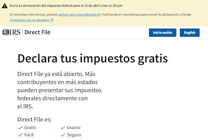 El IRS recomienda Direct File para presentar los impuestos gratis