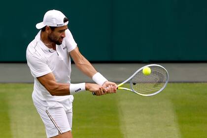 El italiano Matteo Berrettini, finalista de Wimbledon 2021, es uno de los favoritos para este año. 