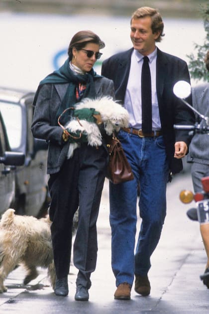 El italiano Stefano Casiraghi fue el gran amor de su vida, y con quien estuvo siete años, hasta que la tragedia los separó