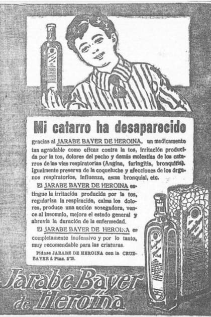 El jarabe Bayer de heroína se ofrecía como solución contra la tos y el catarro de chicos y grandes