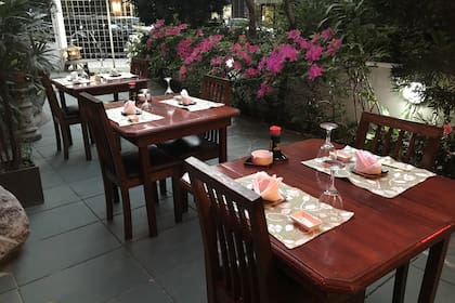 El jardín de "La casita" como le dicen por su calidez los clientes de hace años