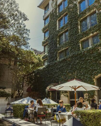 El jardín de Gioia Cocina Botánica en el Palacio Duhau.