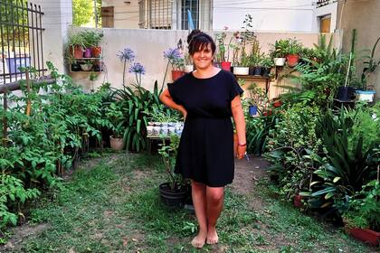 El jardín de una mujer. Así tituló este posteo en su cuenta de Instagram. El autor cuenta que el jardín queda frente al parque San Martín y recrea el diálogo que tuvo con su dueña, Debra.