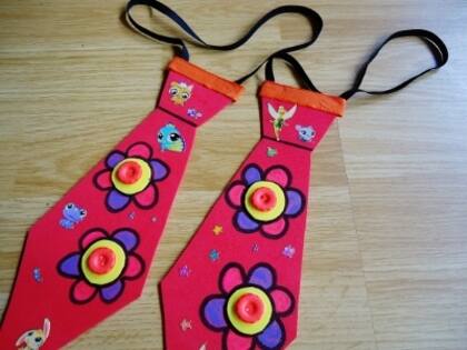 El jardín me pidió corbatas adornadas para el día de la primavera