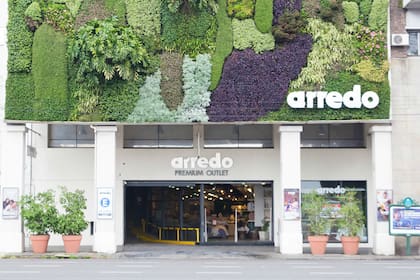 El jardín vertical de Arredo, en avenida Del Libertador