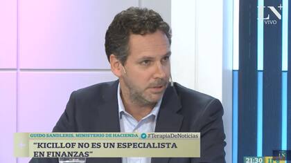 El jefe de asesores del Ministerio de Hacienda, Guido Sandleris