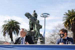 Alberto Fernández recreó un diálogo imaginario con San Martín por la deuda