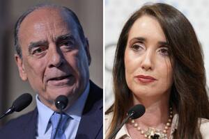 El jefe de Gabinete Guillermo Francos junto a la vicepresidenta Victoria Villarruel