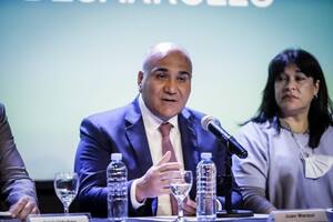 El jefe de Gabinete, Juan Manzur, hoy en la Organización de Estados Iberoamericanos para la Educación, la Ciencia y la Cultura (OEI)