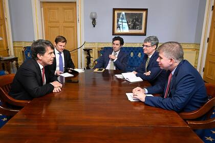 El jefe de Gabinete, Nicolás Posse, en anteriores reuniones oficiales en Estados Unidos