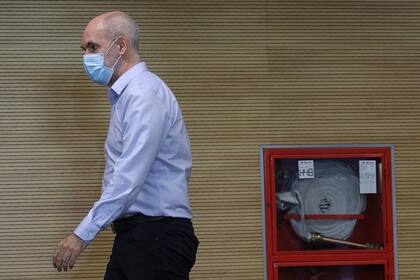 El jefe de gobierno Horacio Rodríguez Larreta durante la conferencia de prensa