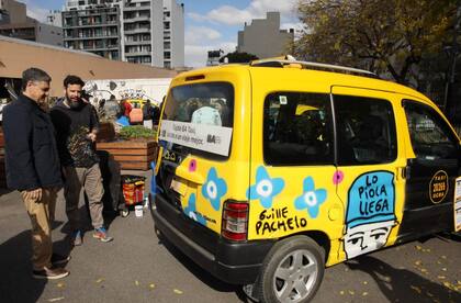 El jefe de gobierno, Jorge Macri, en el lanzamiento de la campaña de seguridad vial Mayo Amarillo