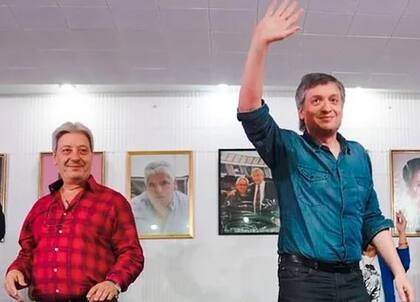 El jefe de la UOM, Abel Furlán, y Máximo Kirchner