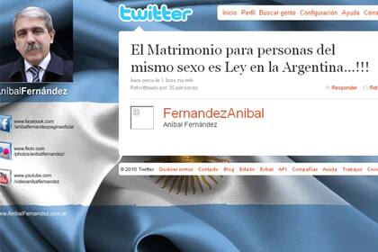 El jefe de Ministros, uno de los primeros en publicar en su perfil