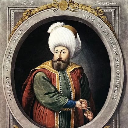 El jefe turco Osmán (1258-1324), considerado el fundador del Imperio otomano