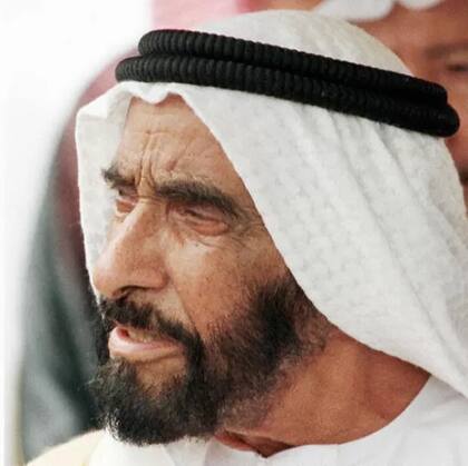 El jeque Zayed bin Sultan al-Nahyan