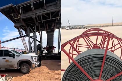 El joven explicó que la tarea consistía en instalar mangueras a lo largo de varios kilómetros