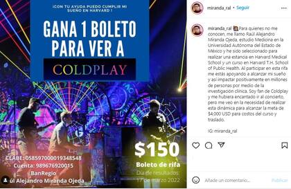 El joven hizo un posteo en Instagram que se volvió viral (Foto: Captura Instagram/@miranda_ral)