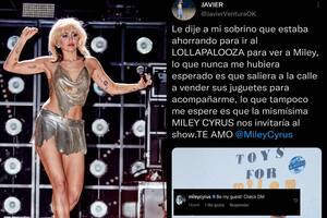 La historia del joven jujeño que fue invitado por Miley Cyrus a su show en Buenos Aires gracias a un tuit