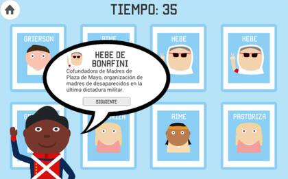 El juego "La Capitana", que recibió un premio por el concurso Crear