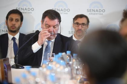 El juez Ariel Lijo durante la sesión de la comisión de Acuerdos por su nombramiento