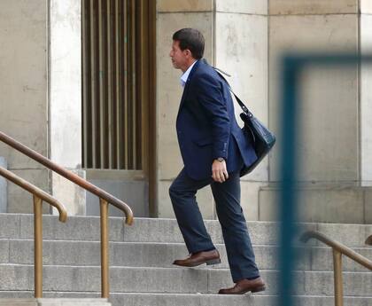 El juez Julián Ercolini al ingresar a Tribunales