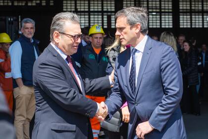 El juez Marcelo Aguinsky el director general de Aduanas, Guillermo Michel