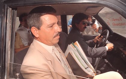 El juez Ortiz Iramaín, al llegar al edificio donde se celebraban las audiencias