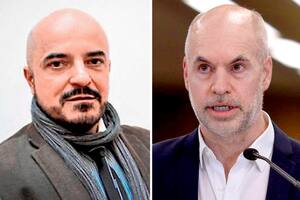 .El juez Roberto Andrés Gallardo y el jefe de gobierno porteño, Horacio Rodríguez Larreta