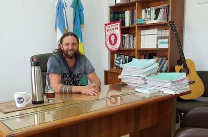 El juez Walter Saettone, en su despacho
