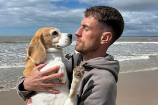 La triste historia de Aaron Ramsey y la desaparición de su perro en su paso por México