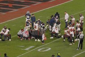Un jugador de la NFL sufrió una conmoción cerebral en pleno partido