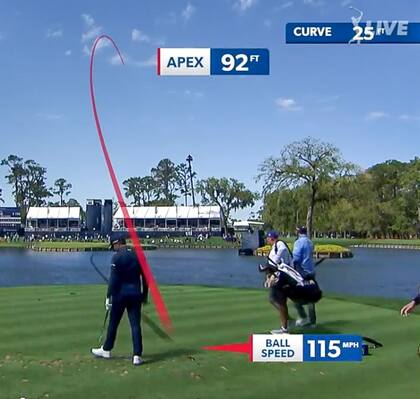 El jugador ya sabe dónde irá la pelota en el 17 y lo padece