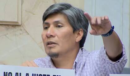 El jujeño Alejandro Vilca, legislador por el Frente de Izquierda y de Trabajadores Unidad