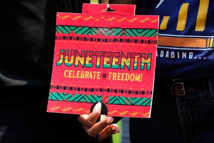 El Juneteenth, como se conoce al Día de la Emancipación, es feriado federal en Estados Unidos desde 2021 (Foto AP/Nam Y. Huh)