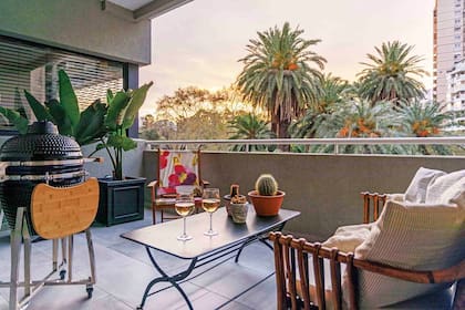 El kamado es otra alternativa para los balcones urbanos