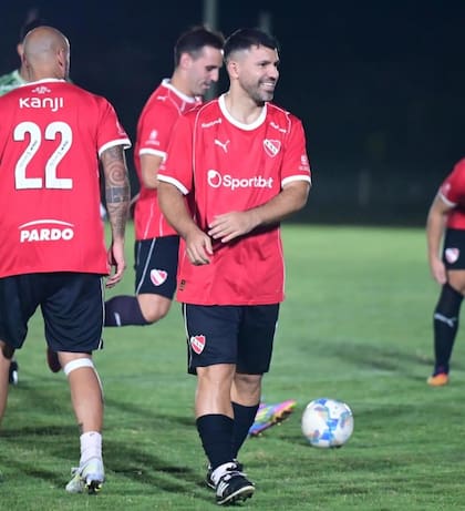 El Kun Agüero había retornado a la actividad con el fútbol Senior de Independiente