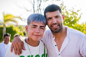El Kun Agüero reveló una historia inédita que incluye a su hijo Benjamín