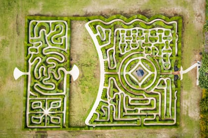 El laberinto Patagonia visto desde un drone.