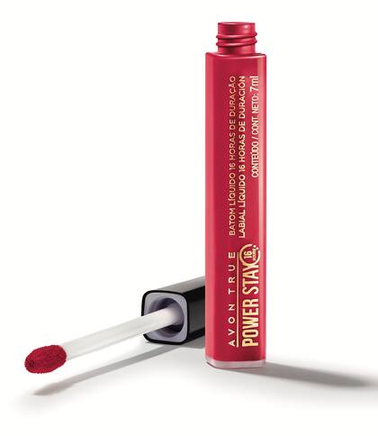 El labial líquido Powerstay, uno de los productos más vendidos y aplaudidos de Avon.