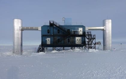 El Laboratorio IceCube está ubicado en el Polo Sur