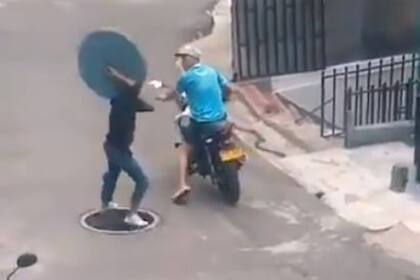 El ladrón está a punto de sufrir las consecuencias de su propio acto