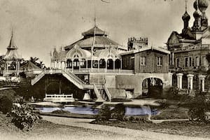 El lago de Parque Lezama era tan lindo que se utilizaba como postal para enviar por correo a distintas partes del mundo