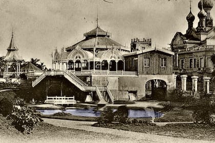 El lago de Parque Lezama era tan lindo que se utilizaba como postal para enviar por correo a distintas partes del mundo