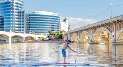 El Lago de Tempe es un atractivo turístico y recreativo (Oficina de Turismo de Tempe)