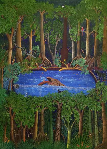 "El lago prohibido", de Dimas Paredes, en el Museo Lázaro Galdiano