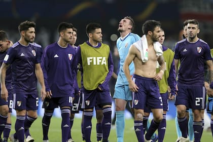 Casco, Pity Martínez, Armani, Scocco y Pratto, algunos de los rostros de la decepción tras la caída en las semifinales frente a Al Ain