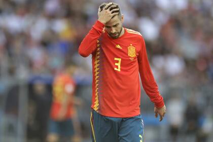 El lamento de Piqué, autor de un penal infantil