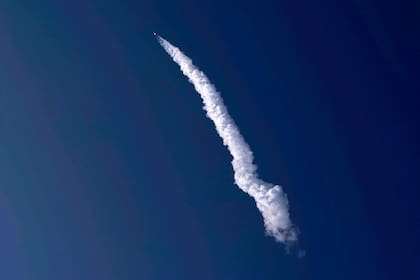 El lanzamiento de Starship de SpaceX del 20 de abril de 2023, en Boca Chica (AP Photo/Eric Gay)